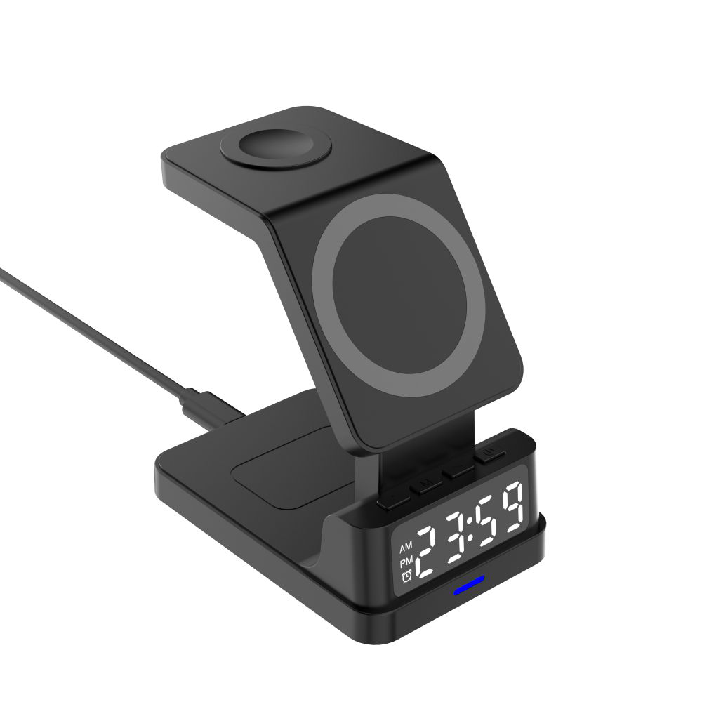 Беспроводное зарядное устройство с часами FlashCharge 15W для вашего логотипа Беспроводное зарядное устройство с часами FlashCharge 15W для вашего логотипа Фото 5